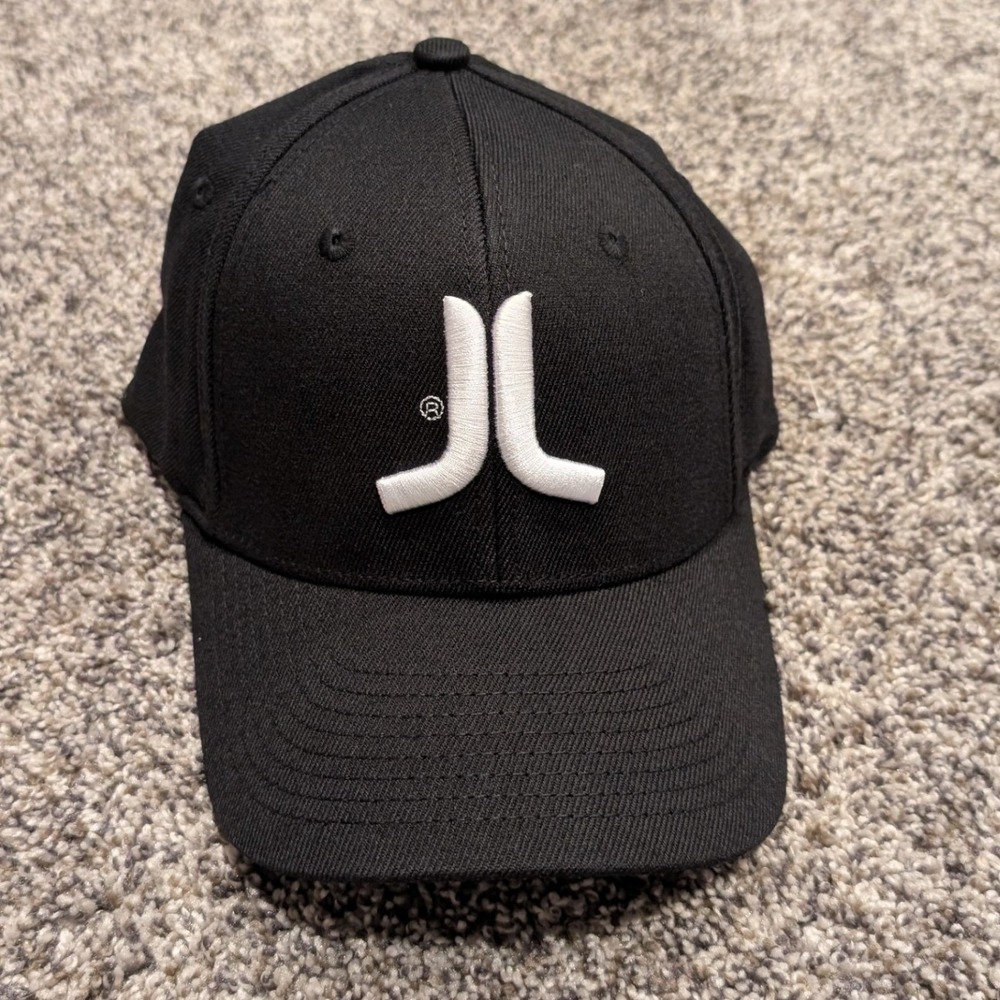 WeSC Icon Stretchable Cap Unisex L-XL Black NWT Embroidered Logo Hat